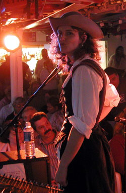 Getting ready for a show with the Pyrates Royale. Photo by Glenn Tucker